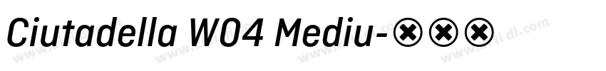 Ciutadella W04 Mediu字体转换